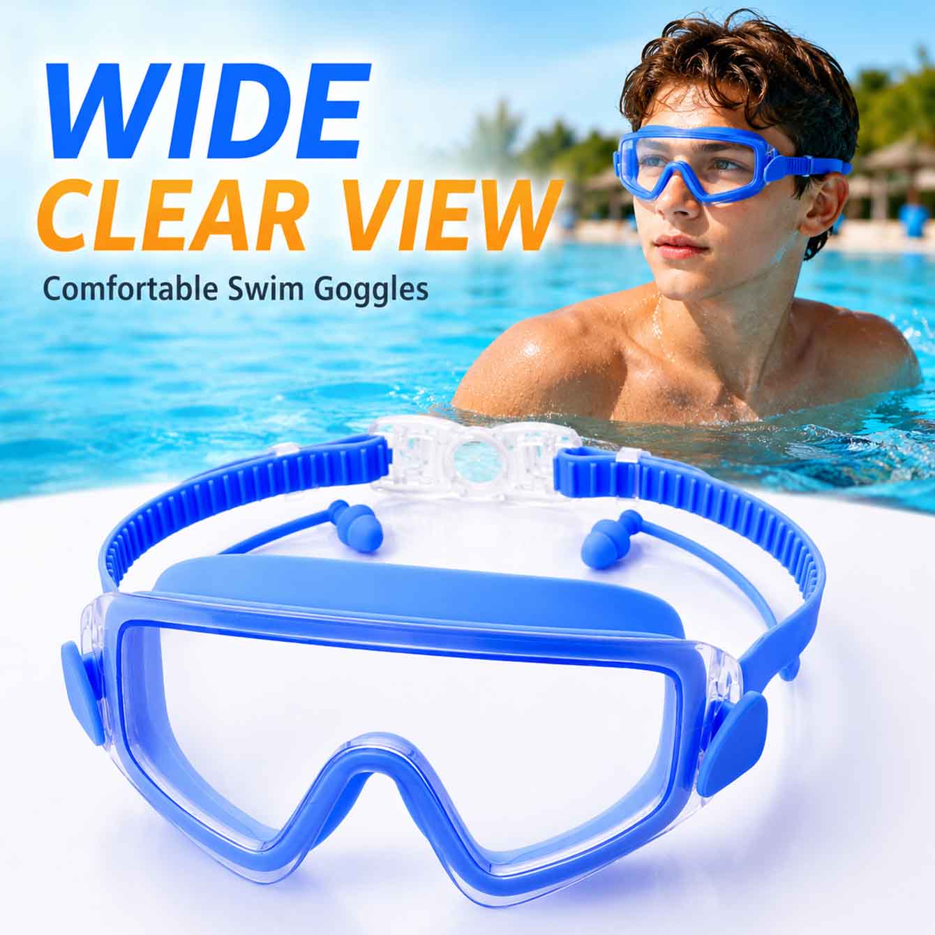 1PC Swim Goggles Snorkel Divin - Snorkel Dry Top recension och pris