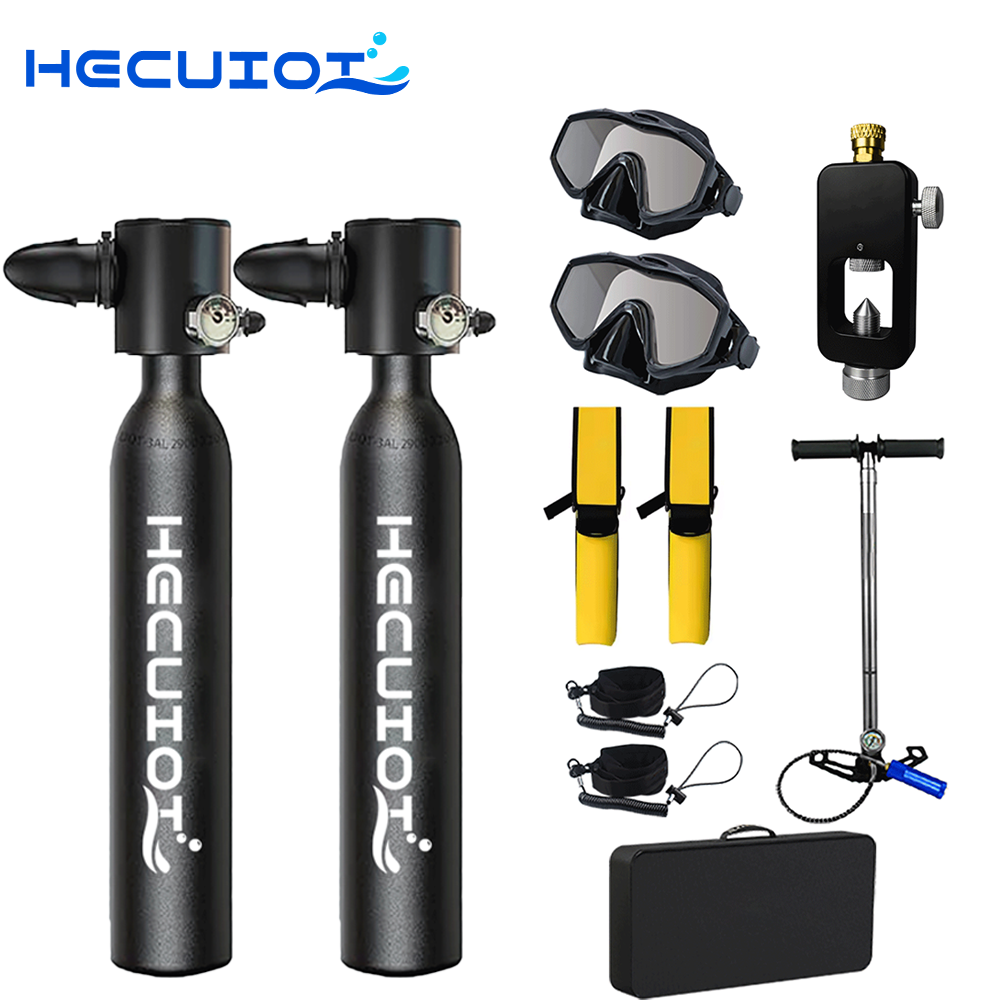 HECUIOI Mini Scuba Tank Diving - Snorkel Dry Top recension och pris