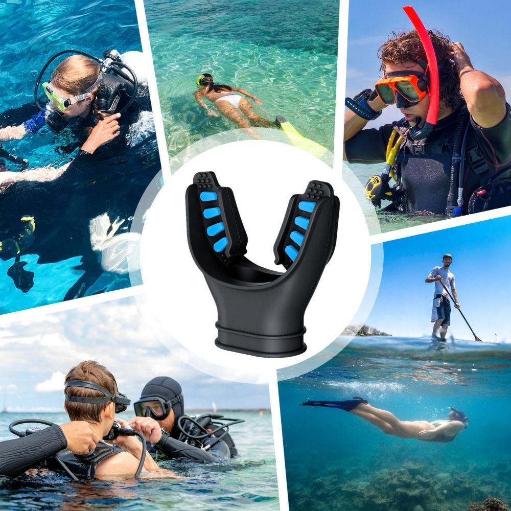 Silicone Scuba Diving Mouthpie - Snorkel Dry Top recension och pris
